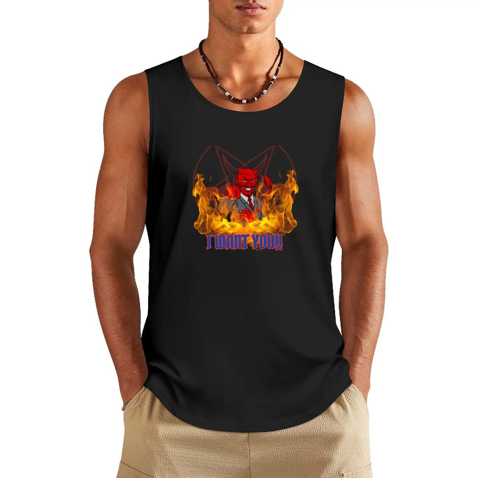 

Uncle Lucifer I want you!! Tank Top singlet for men t-shirt gym man gym shirt men gym shirts