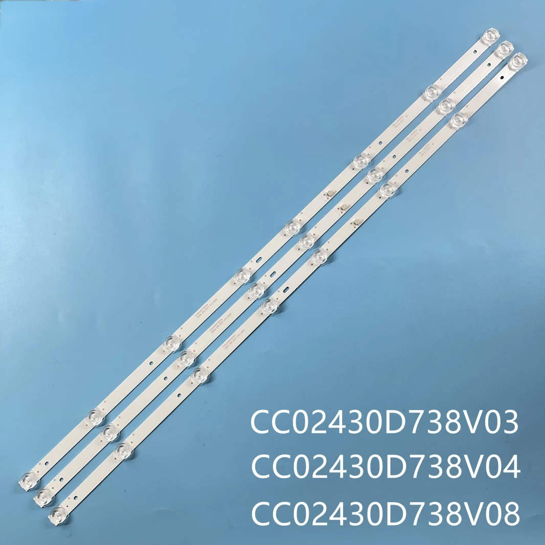Rétroéclairage TV cc02430d738v03 cc02430d738v04 cc02430d738v08 pour STARWIND SW-LED43F302BT3 dexp f43e8000q f43d7000q 43lst5970