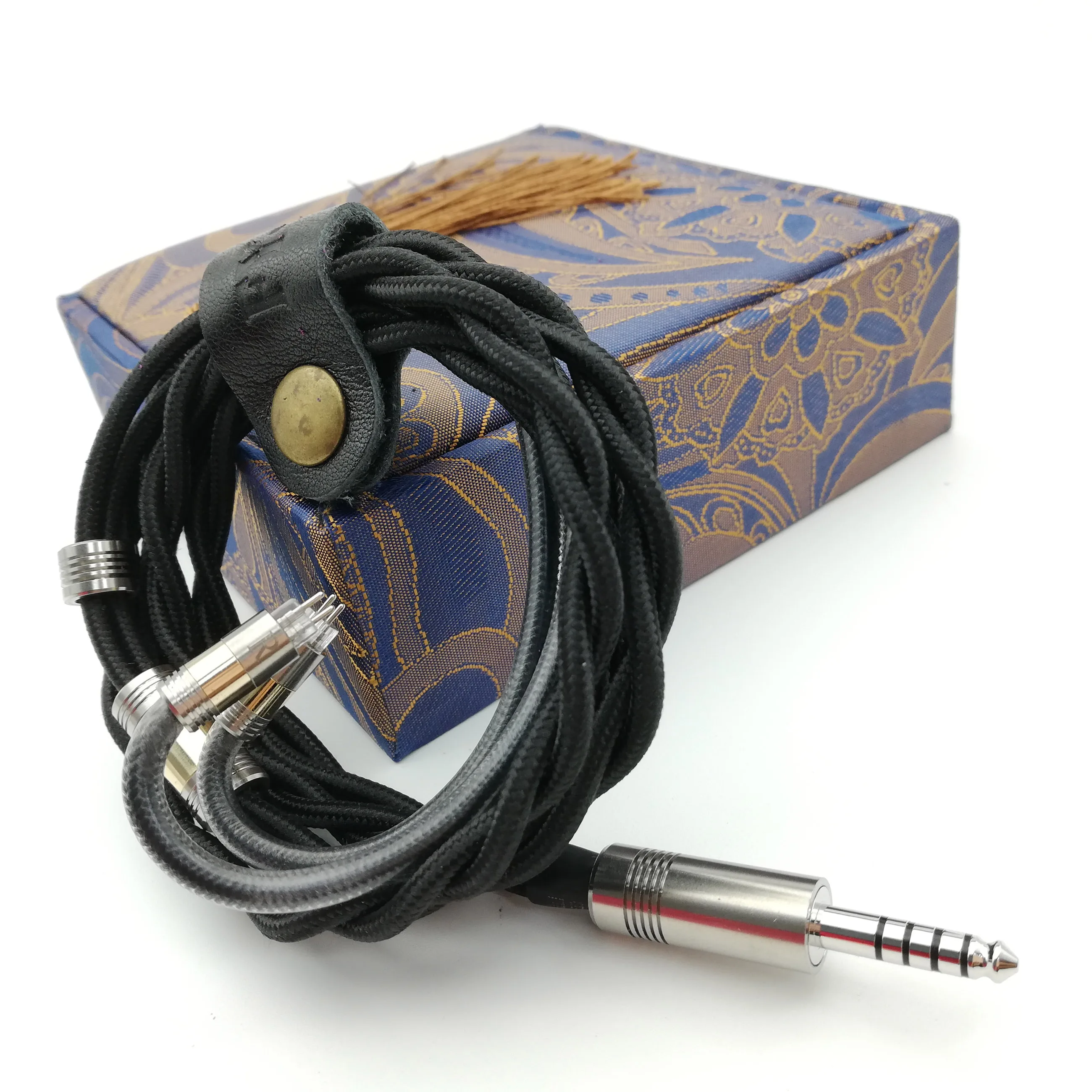 Hichlass-Mifiman/fiio/iemケーブル用の金メッキ銀メッキグラフェンダーケーブル,2ピン,0.78またはmmcxケーブル
