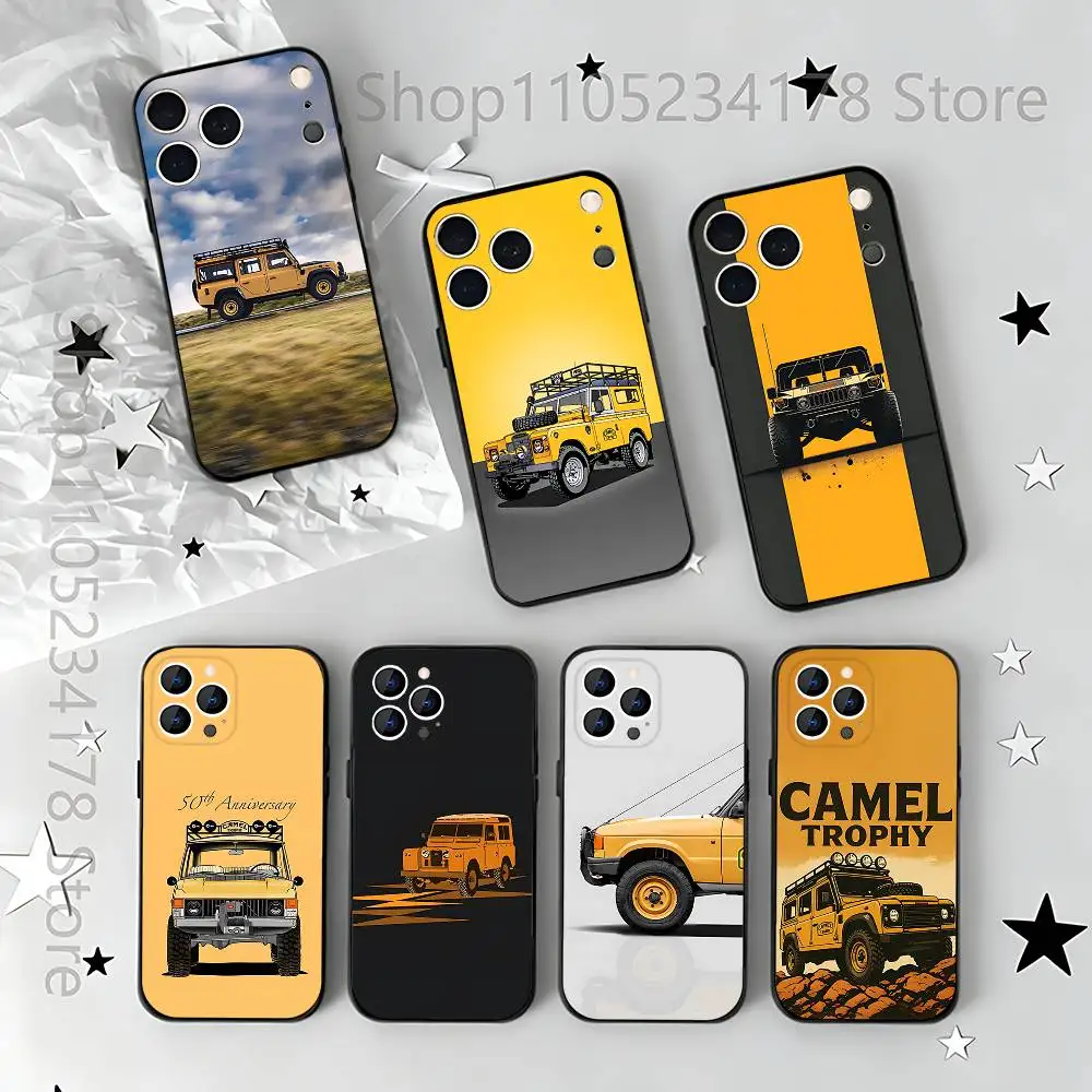 

Camel R-Rover T-Trophy car Phone Case For iPhone 17,16,15,14,13,12,11,Pro,Max,Plus,E,Air,Mini Black Shockproof Funda Cover