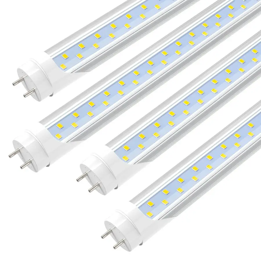 

4FT LED T8 Type AB Tube Lights, 24W65W Equivalent, 3200LM, 6000K, Single or Double End Powered, Plug and Play or Ballast Bypass