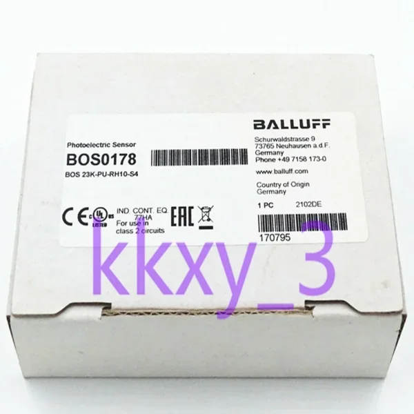 

2026 1 Pcs Bos0178 Bos 23k-pu-rh10-s4 Photoelectric Switch Brand New Original Spot Plc