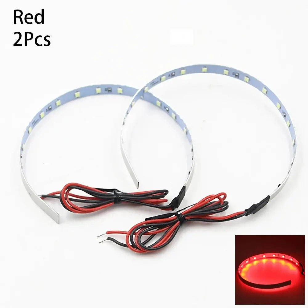 2Pcs/Set 360 Degree Car Motorcycle Headlights Modified Super Bright Demon Devil Eyes Light Colorful 12V Halo Rings