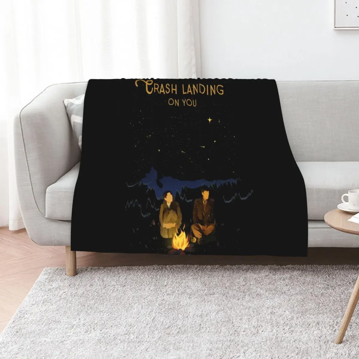 Crash Landing on You Throw Blanket Travel Sofa Throw Soft Luxury Throw christmas gifts Sleeping Bag Blankets