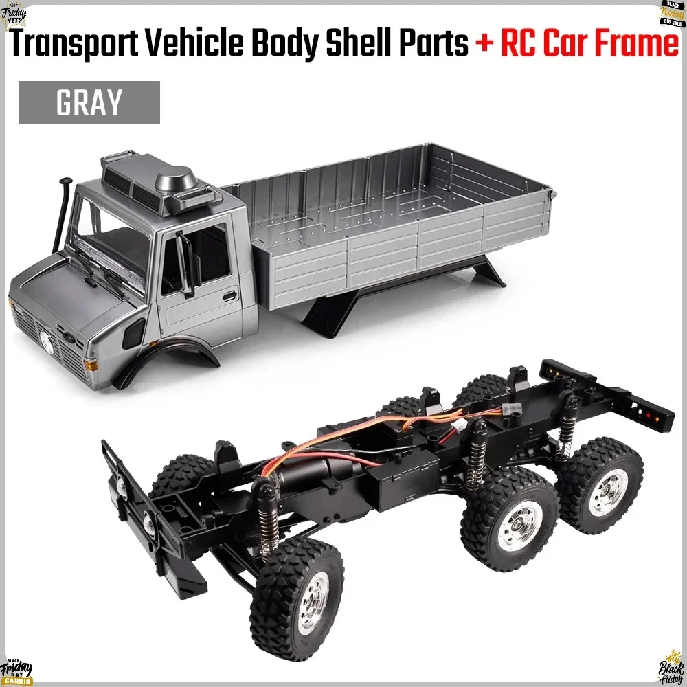1:18 RC Car Frame Kit & Body Shell RC Car Casing Rear Foor Panel Opening Design For C8823 1/18 JJRC AXX6M RC Crawler Car Parts