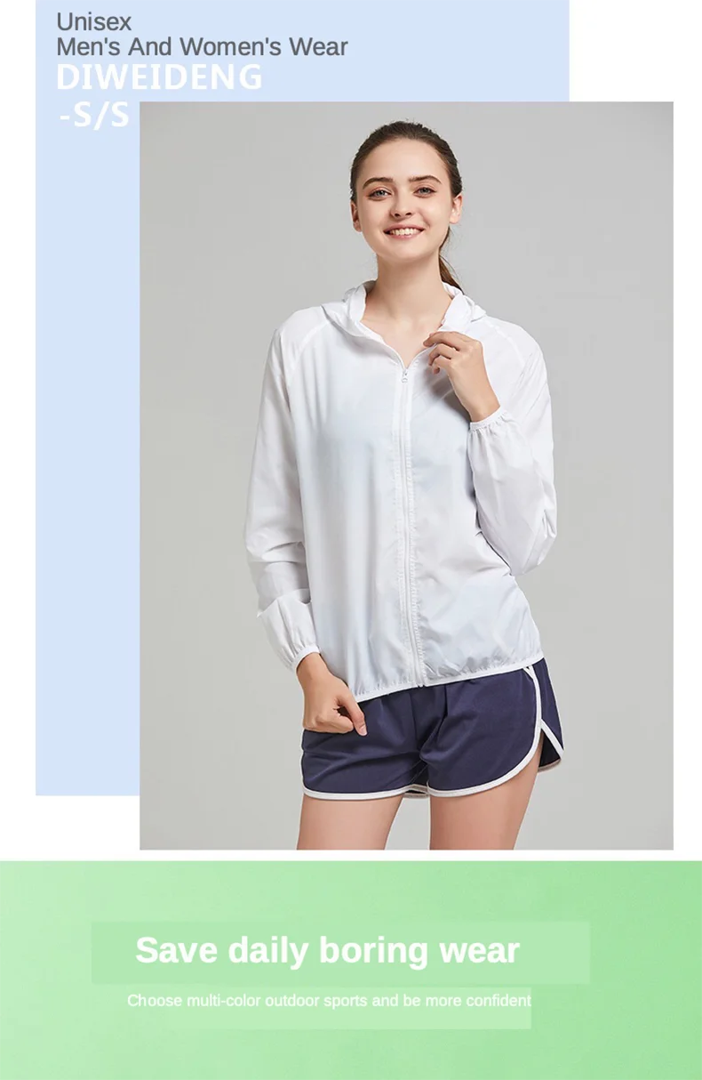 Jnln Camping Regen jacke Männer Frauen wasserdichte Sonnenschutz kleidung Angeln Jagd kleidung schnell trocknende Wind jacke mit Tasche – Detail 6