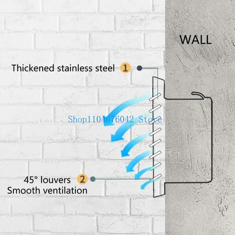 

5asd Multifunctional Waterproof Round Sturdy Stainless Steel Air Vent Grille for Safe and Effective Garage Venting Use