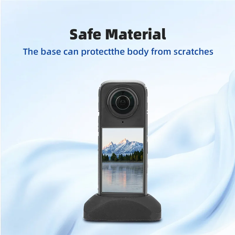 -قاعدة سطح المكتب من السيليكون MEOF لقاعدة حامل السيليكون Insta360 X4 وحامل حماية ملحقات الكاميرا الرياضية