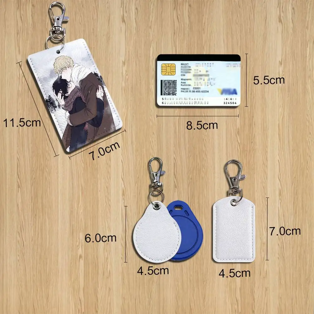 Korean webtoons yay Checkmate Card Holder Keychain Key Ring Door Lock Access Protective Case For Security Gift