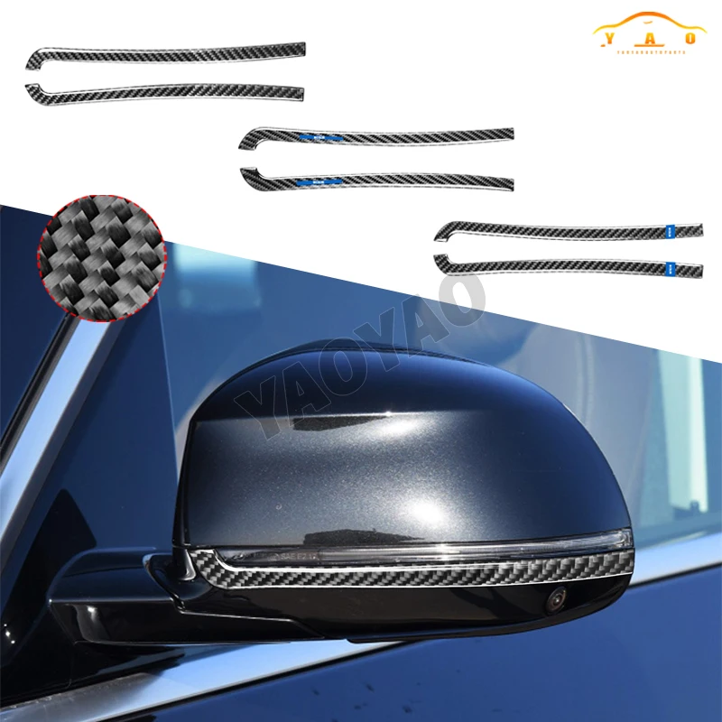

Car Styling Accessories For BMW X5 F15 X6 F16 X3 F25 X4 F26 Real Carbon Fiber Rearview Mirror Anti-collision Strip Stickers