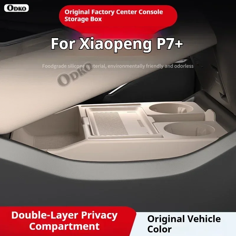 

Silicone Storage Box 2025 FOR XPENG P7+ Center Console Modification Anti-slip Pad Accessories Organizer Decoration