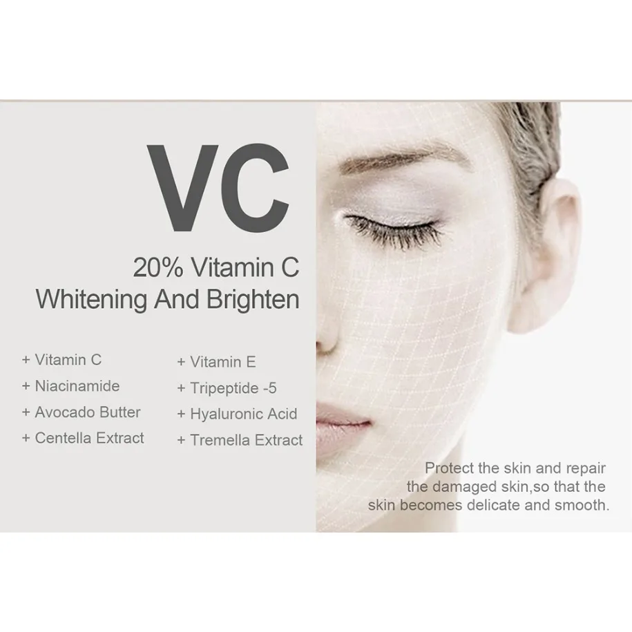 ヴィーガンメイクアップ インテンスライトニングVCクリーム 顔・体用 保湿・ハリ・ツヤ肌ケア 保湿クリーム カスタムロゴ