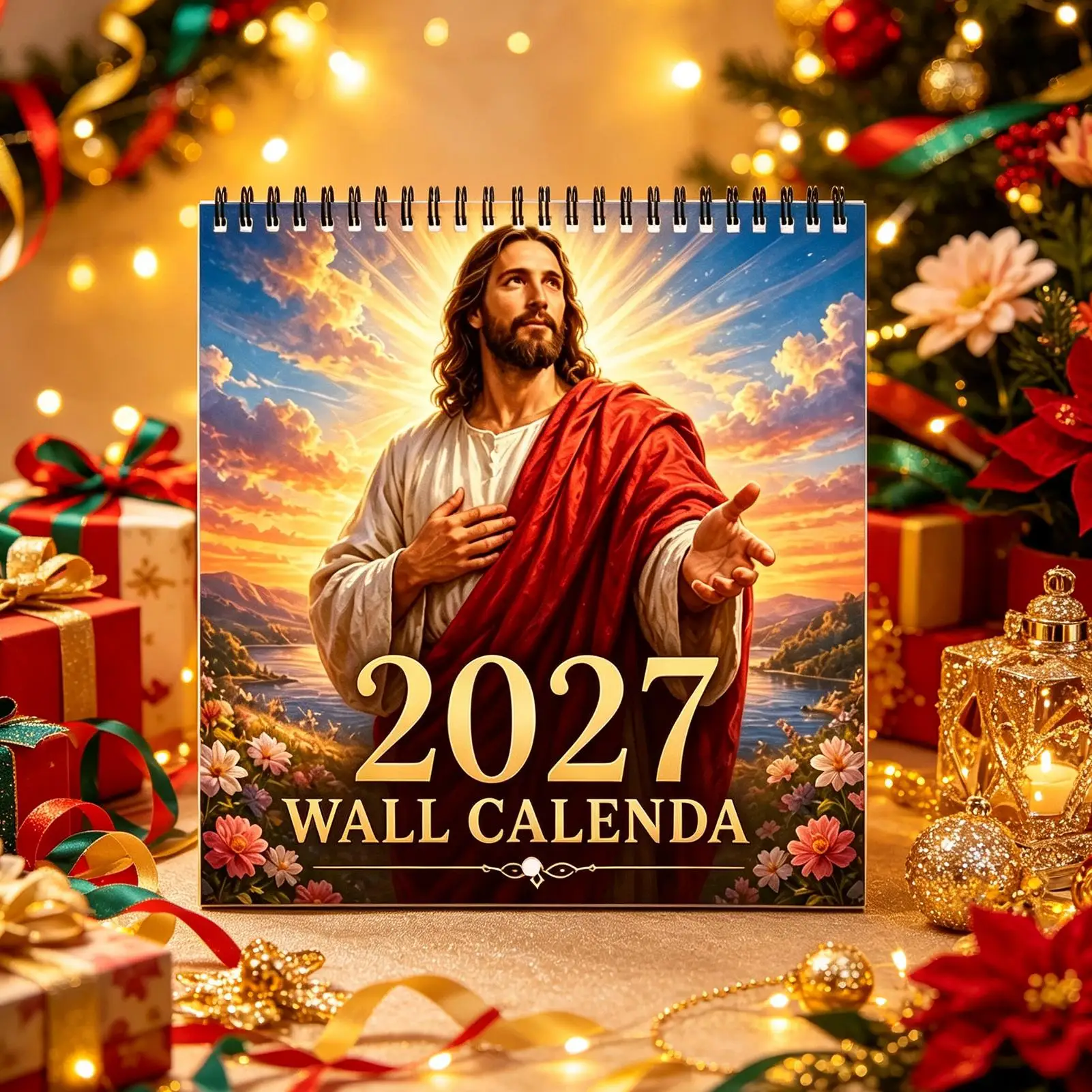 Christian Wall Calendar 2027 Jesus Religious Wall Planner Jan Dec 2027 Daily Scheduling Calendar For Home Apartment Entryway