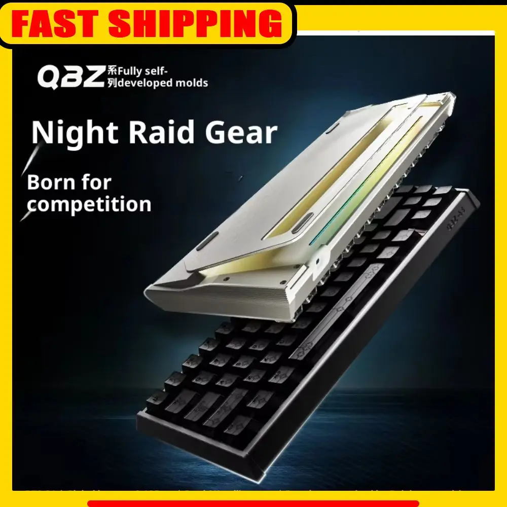 

Новая проводная клавиатура с магнитным переключателем IPI QBZ, 65 клавиш, механическая клавиатура, двойная 8k, полностью алюминиевая RGB игровая клавиатура FPS SOCD, подарок