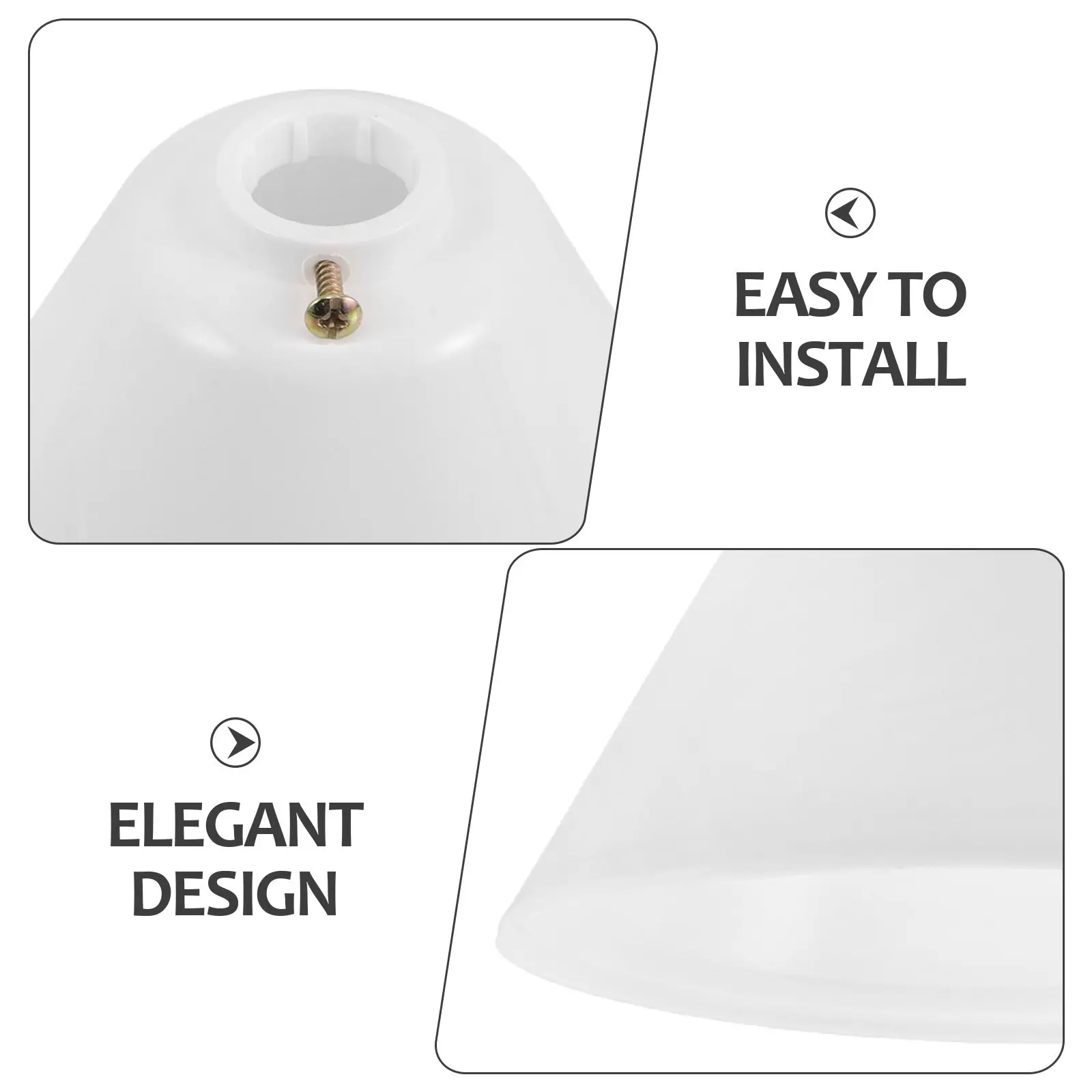 1Set Elegant Cone Shaped Ceiling Fan Canopy Cover Decorative Dustproof Cap Extends Lifespan Reduces Cleaning Frequency Universal