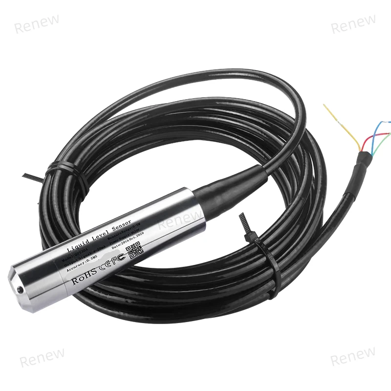 Water Level Sensor 5M 8M 10M Range 304 Stainless Steel Probe hydrostatic level sensor 4-20mA 0-10V RS485 Output