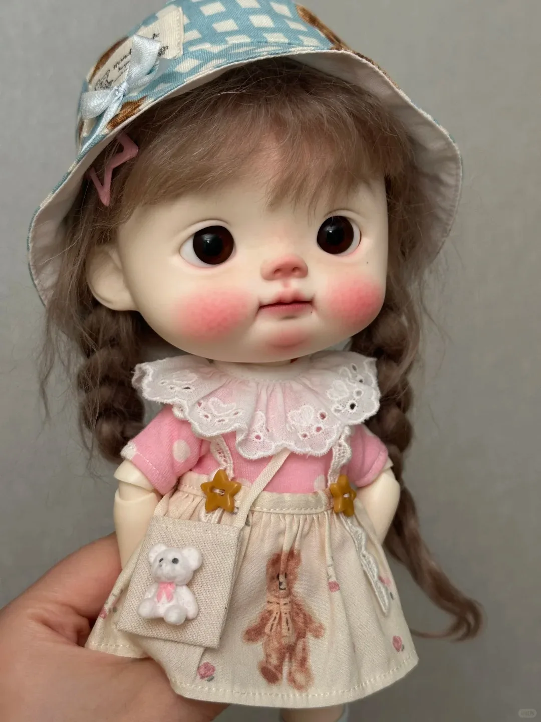 New diandian 1/6 BJD Doll Head Resin Material Big Head/Normal Head DIY Doll No Makeup Girl Child Doll Toys Girl - Detail 1