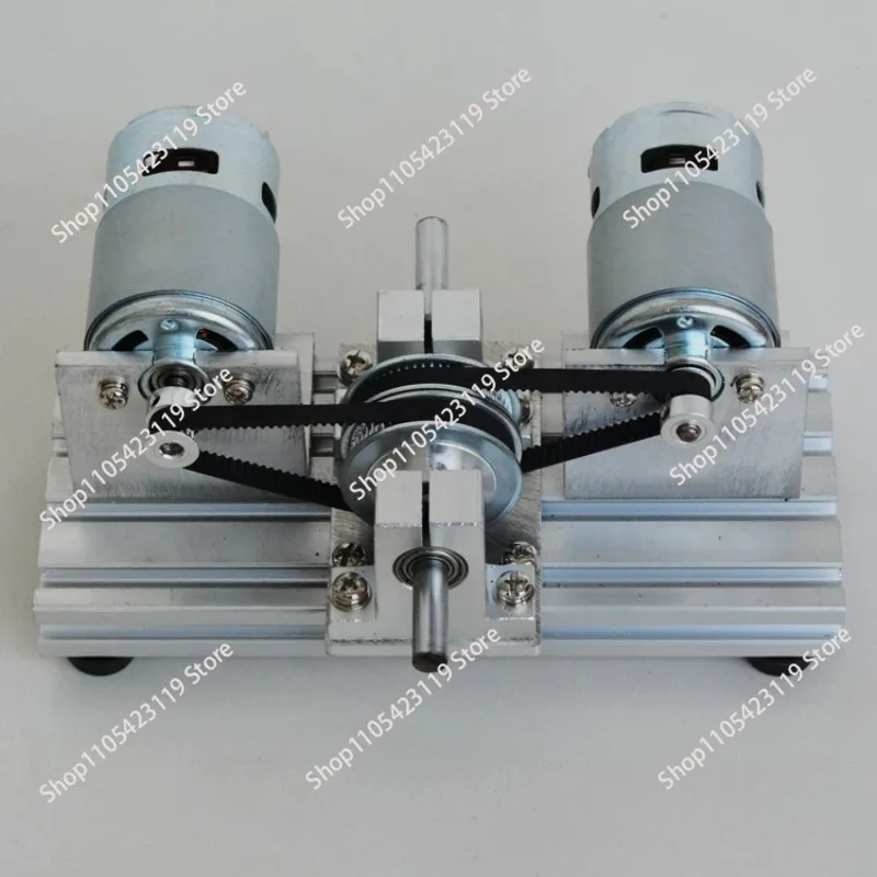 895 DC Motor - Dual Spindle Motor Drive Kit  High Torque-Timing Pulley-60 Tooth Synchronous Wheel