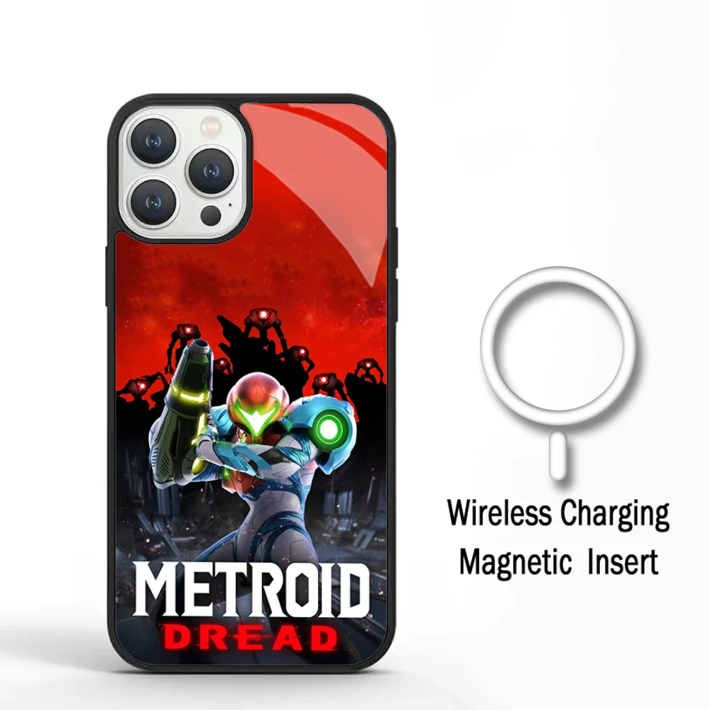 Game Metroid Drake Phone Case For IPhone 11 12 13 14 15 Plus Pro Max Mirror Acrylic Cover For Magsafe