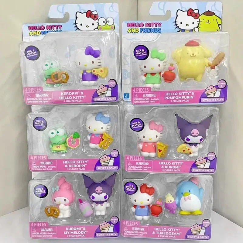 

Кукла Sanrio Hello Kitty Friend ручной работы Куроми Мелетти, фигурка крупноглазый лягушки, Коллекционная модель, подарок-сюрприз, подарок на день рождения