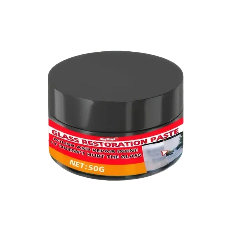 D8KE Automotive Glass Polishing Paste for Light Scratch Care, Windshield Clean View Support and Rain Film Removal Use