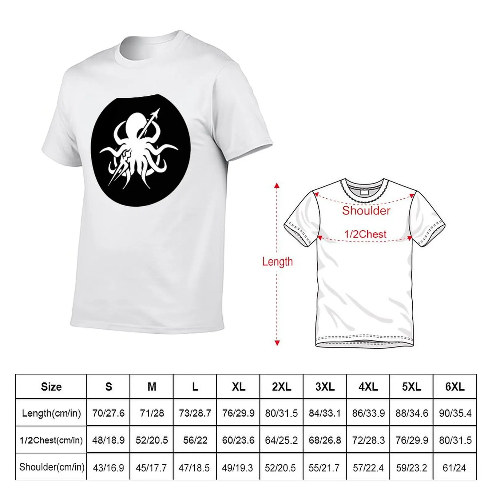 Abyssal Hunters - Arknights Faction - Logo - Circle T-Shirt Large Size Short Sleeve T-Shirt