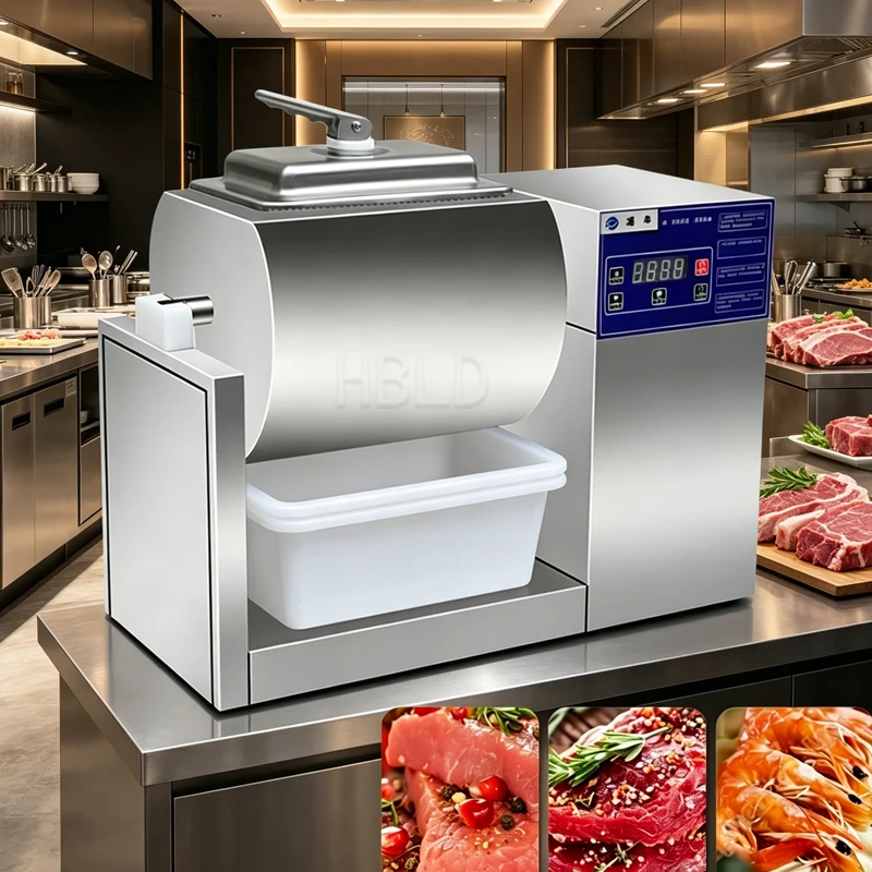 Electric Commercial Vacuum Meat Curing Machine Drum Mixer for Food Preservation And Storage