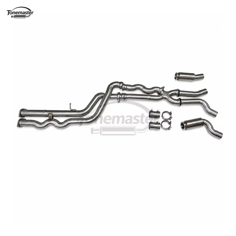 Equal Length 304 Stainless Steel Mid Pipe for BMW M2 Competition F87 S55 3.0T 2018-2022 Resonator Racing Upgrade