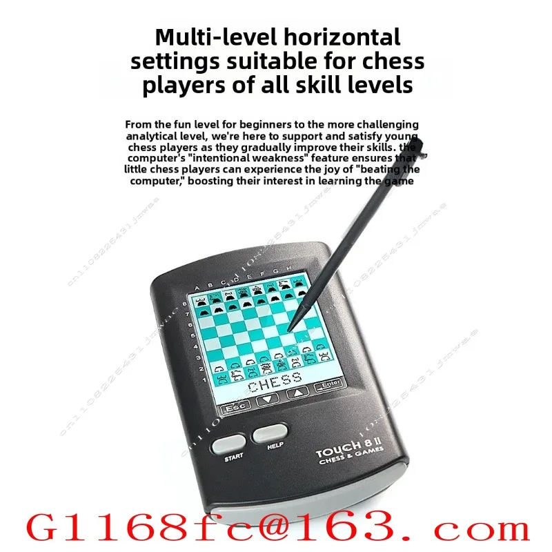 8-in-1 Handheld Electronic Intelligent International Chess Player Battle, Play Chess Anytime, Anywhere, Learn Chess