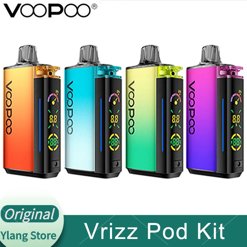 Original VOOPOO Vrizz Pod Kit 12W/18W/24W 800mAh Built-in Battery with 15ml Vrizz Pod Cartridge Electronic Cigarette Vaporizer