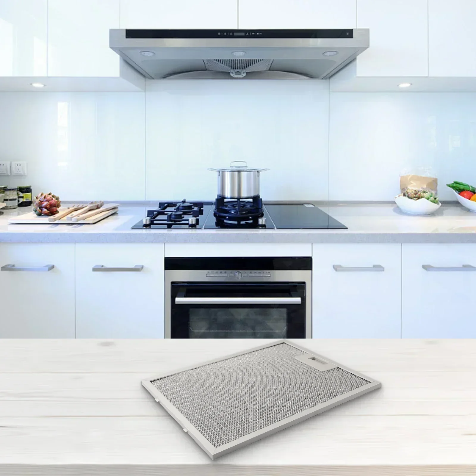 

Metal Mesh Cooker Hood Filter with Five Layers of Aluminized Grease Filtration to Support Cleaner Air and Ventilation