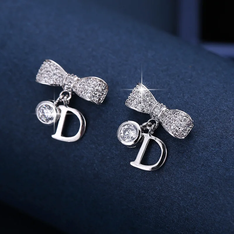 Japanese Korean Fashion Delicacy High Quality Lettered D Ear Stud Friends Banquet Wear BEEKING WOMEN\'S Jewelry Earrings 2022