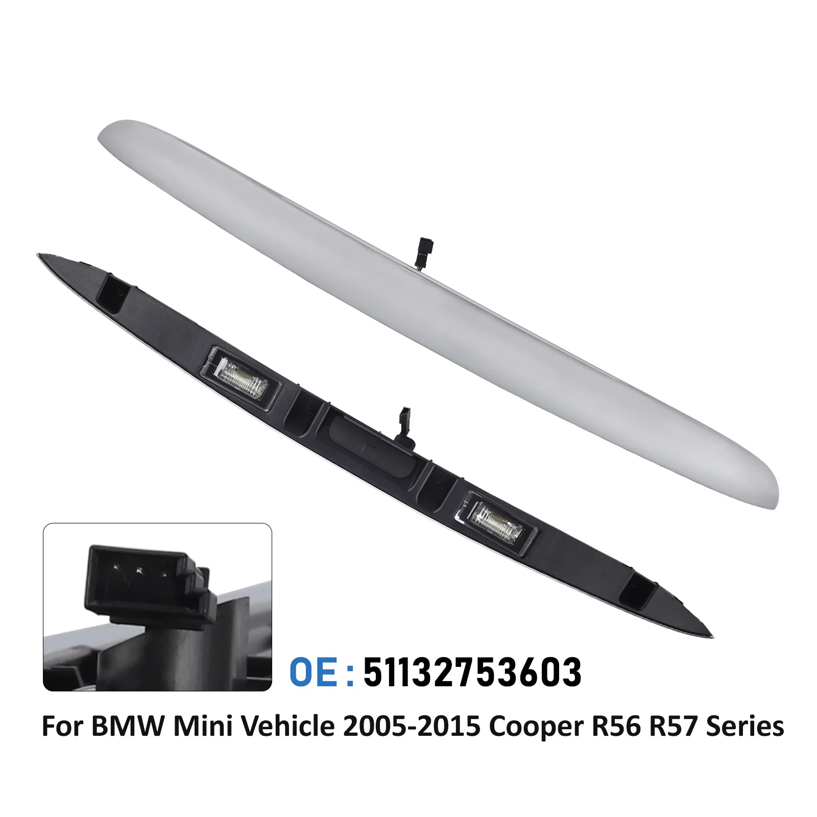 51132753603 كروم فتحة الجذع الباب الخلفي مقبض الباب استبدال لسيارات Bmw ميني كوبر R55 R56 R57 R58 R59 R60 R61 اكسسوارات السيارات