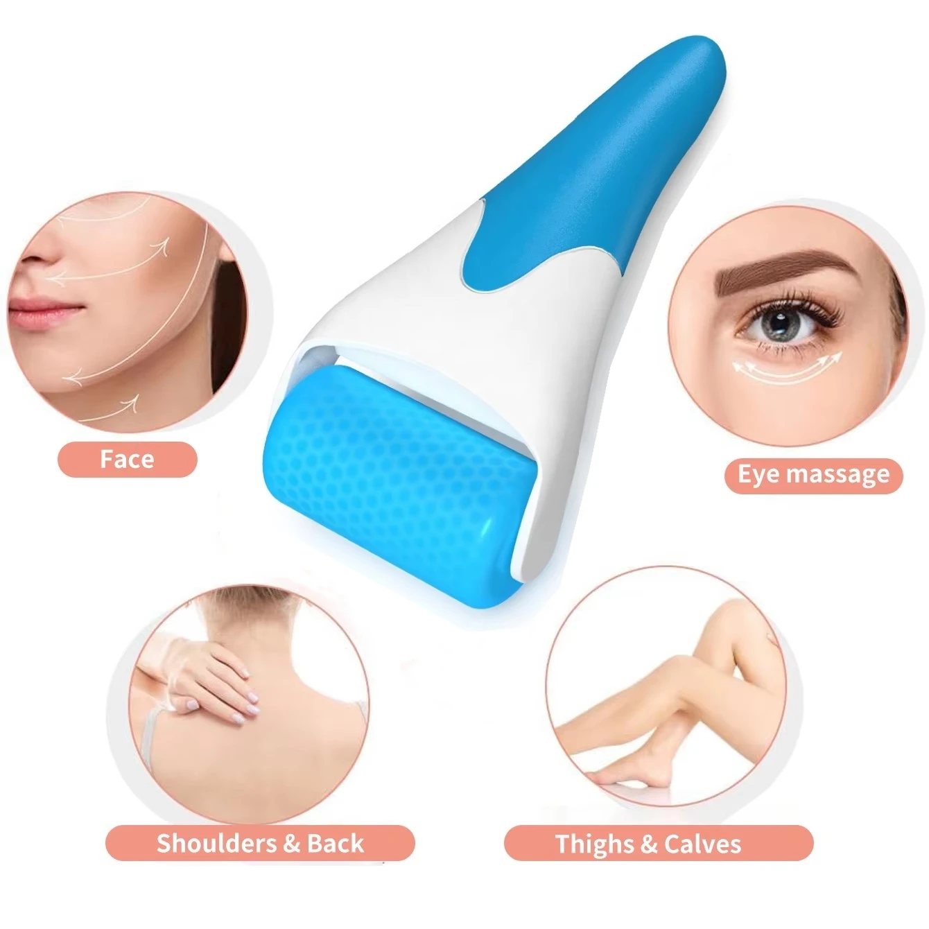 

Ice Massager Roller Face Lifting Tighten Massager Home Use Ice Derma Roller Massage Rollings Women Skin Care Beauty Tool
