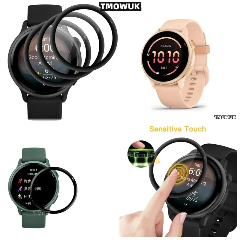 For Garmin Active 6 Active6 Anti-glare Screen Film, HD Soft Protection, Enhances Watch Durability.