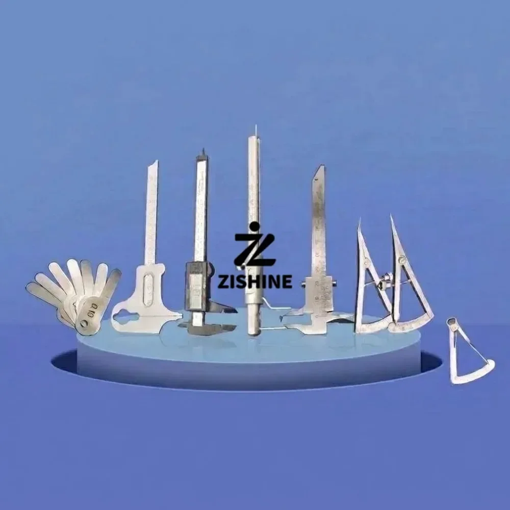 Dental Precision Measuring Caliper Implant Triangle Gauge Bone Thickness Ruler Stainless Steel Vernier Interocclusal Caliper