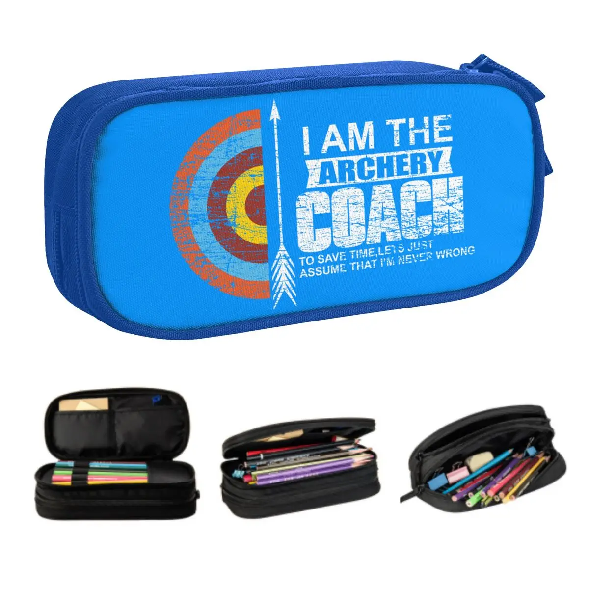 

Пользовательский кавайный пенал для стрельбы из лука для мальчиков и девочек, большой пенал для хранения лучника, школьные принадлежности