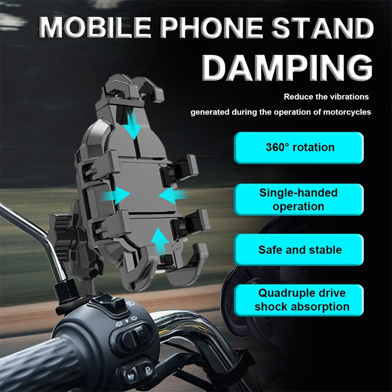 ل CRF1100L أفريقيا التوأم CRF1000L أفريقيا التوأم XRV750 أفريقيا التوأم 360 ° قابل للتعديل حامل هاتف دراجة نارية جبل قوس الوقوف #3