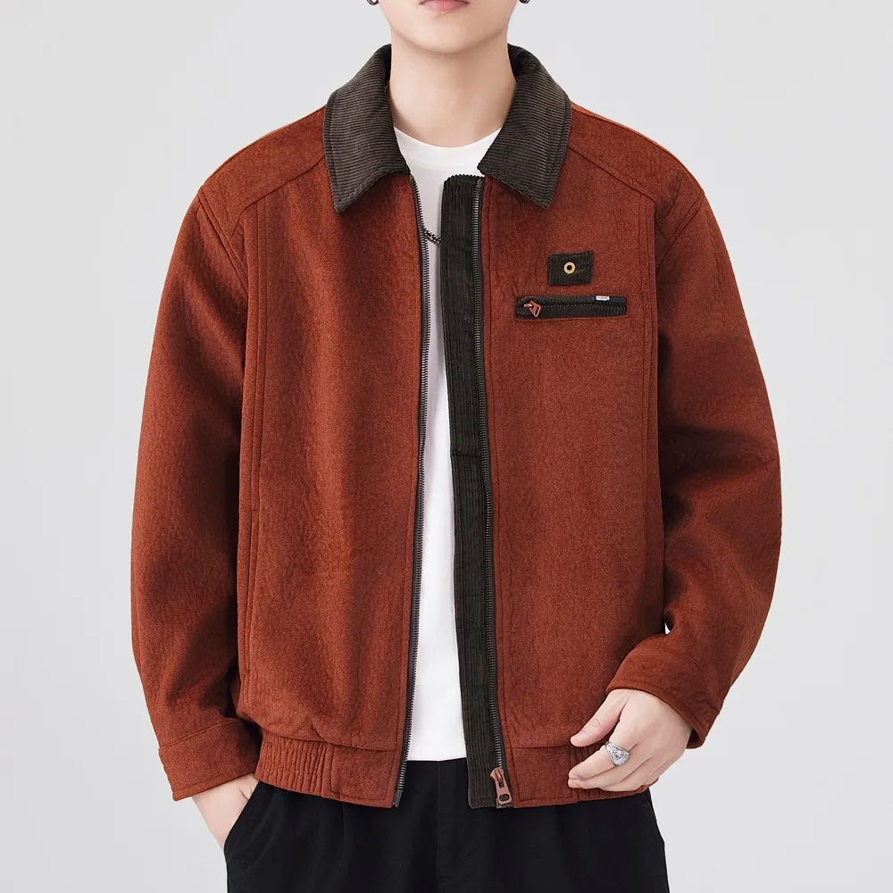 Men's autumn and Winter 2025 new retro work jacket, a trendy, casual, durable and loose top