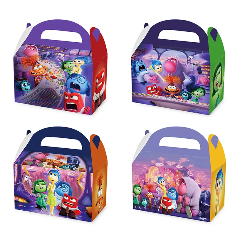 

Disney Movie Inside Out 2 Theme Birthday Party Decoration Gift Box Candy Box Birthday Party Supplies Portable Paper Box