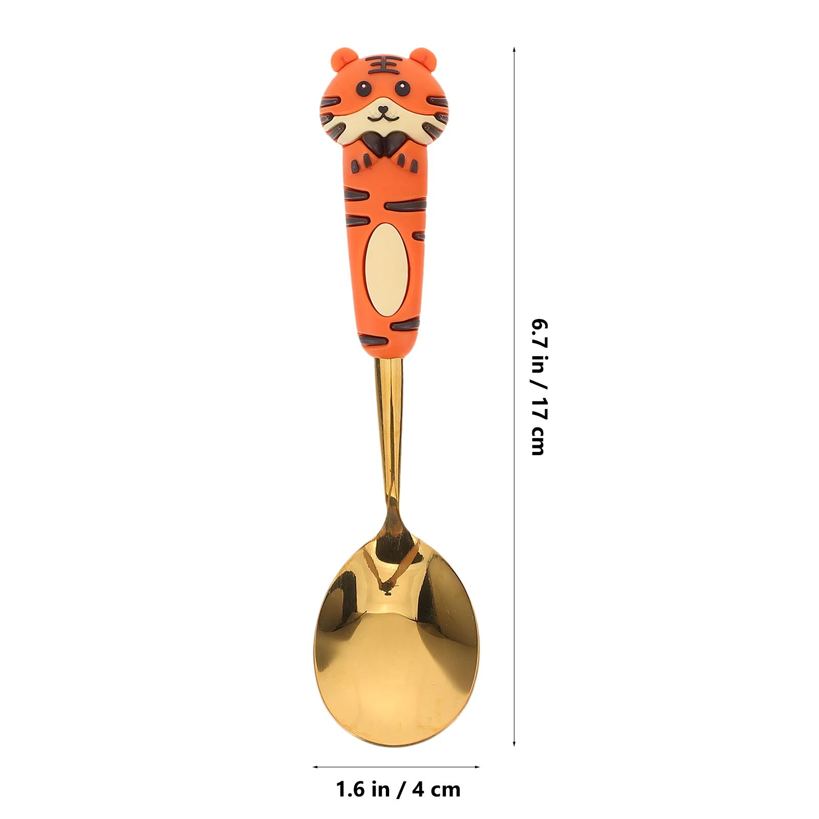 4 قطعة مجموعة أدوات المائدة الفولاذ المقاوم للصدأ الأطفال الكرتون ملعقة شوكة أدوات المائدة الحيوان كعكة ملعقة الحلوى/ الحلويات لتناول الطعام اثارة