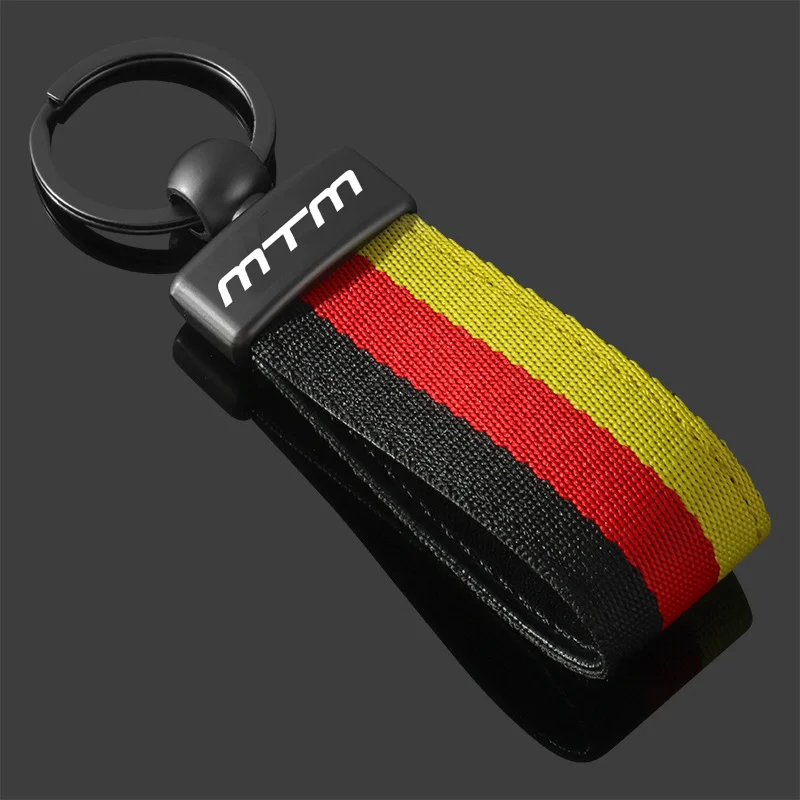 النايلون حزام كيرينغ قلادة سلسلة مفاتيح السيارة حامل لفولكس واجن MTM شعار بولو أماروك ماجوتان باسات المفاتيح الملحقات #4