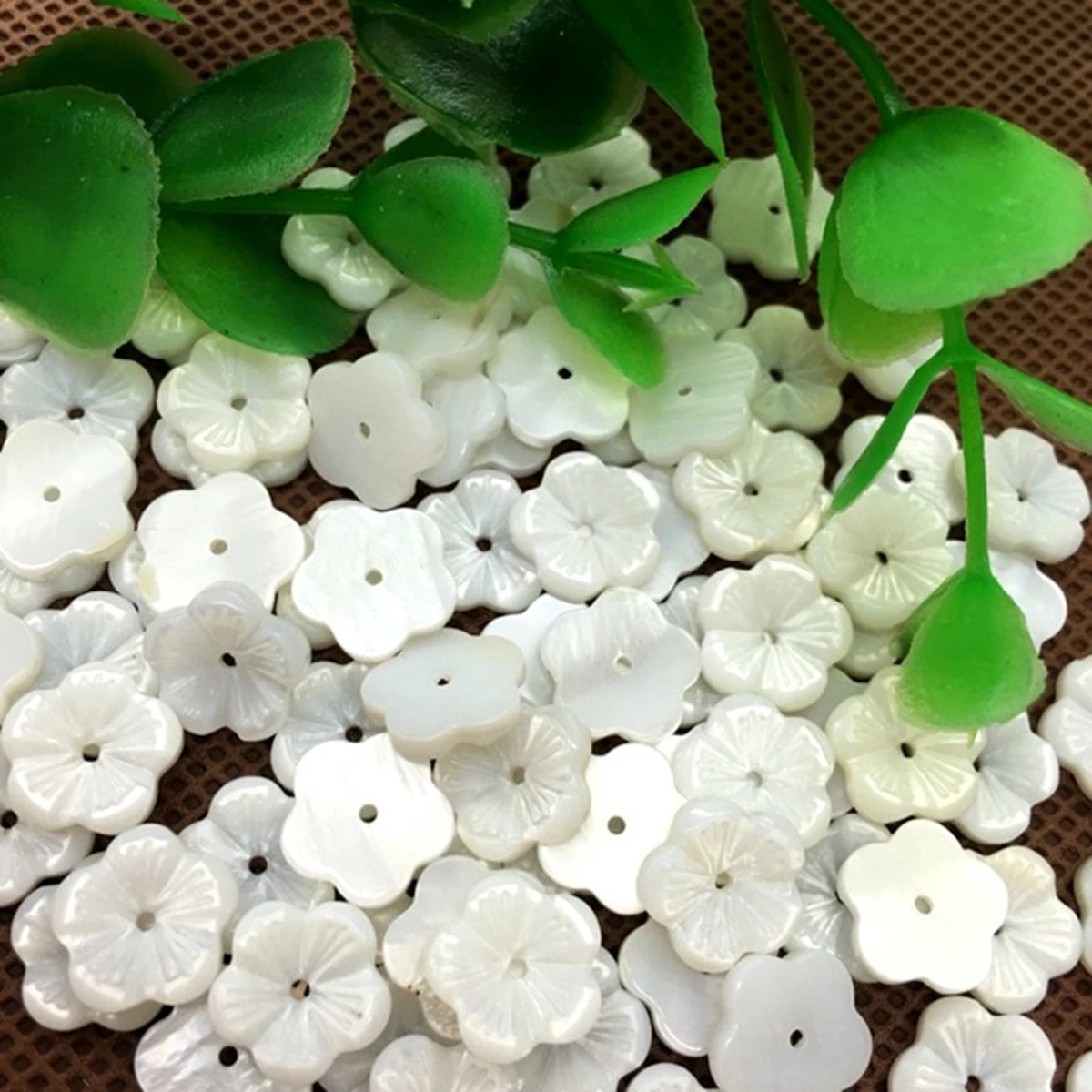 

10Pcs DIY Jewelry Base Freshwater Shell Flower Beads For Jewelry Making DIY Earrings Pendant Brooches Accessory