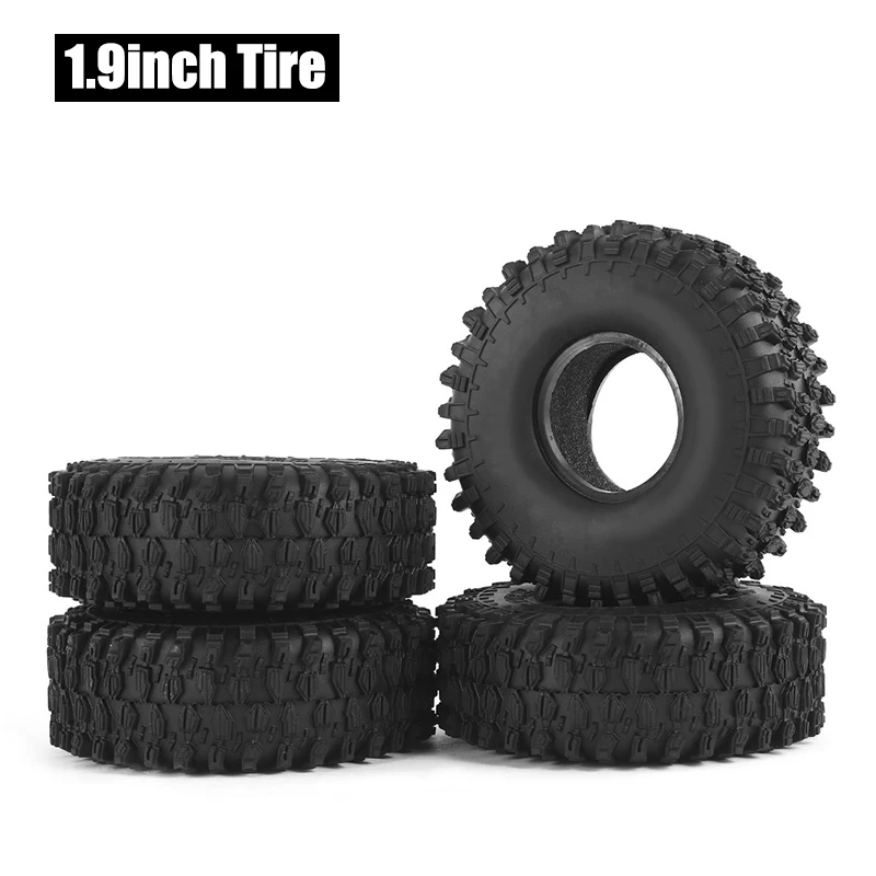 4PCS 1.9inch 120mm 1/10 RC Crawler Car Tires Tyres for AXIAL SCX10 Wltoys Traxxas Redcat Rock 4WD MN99S Toys