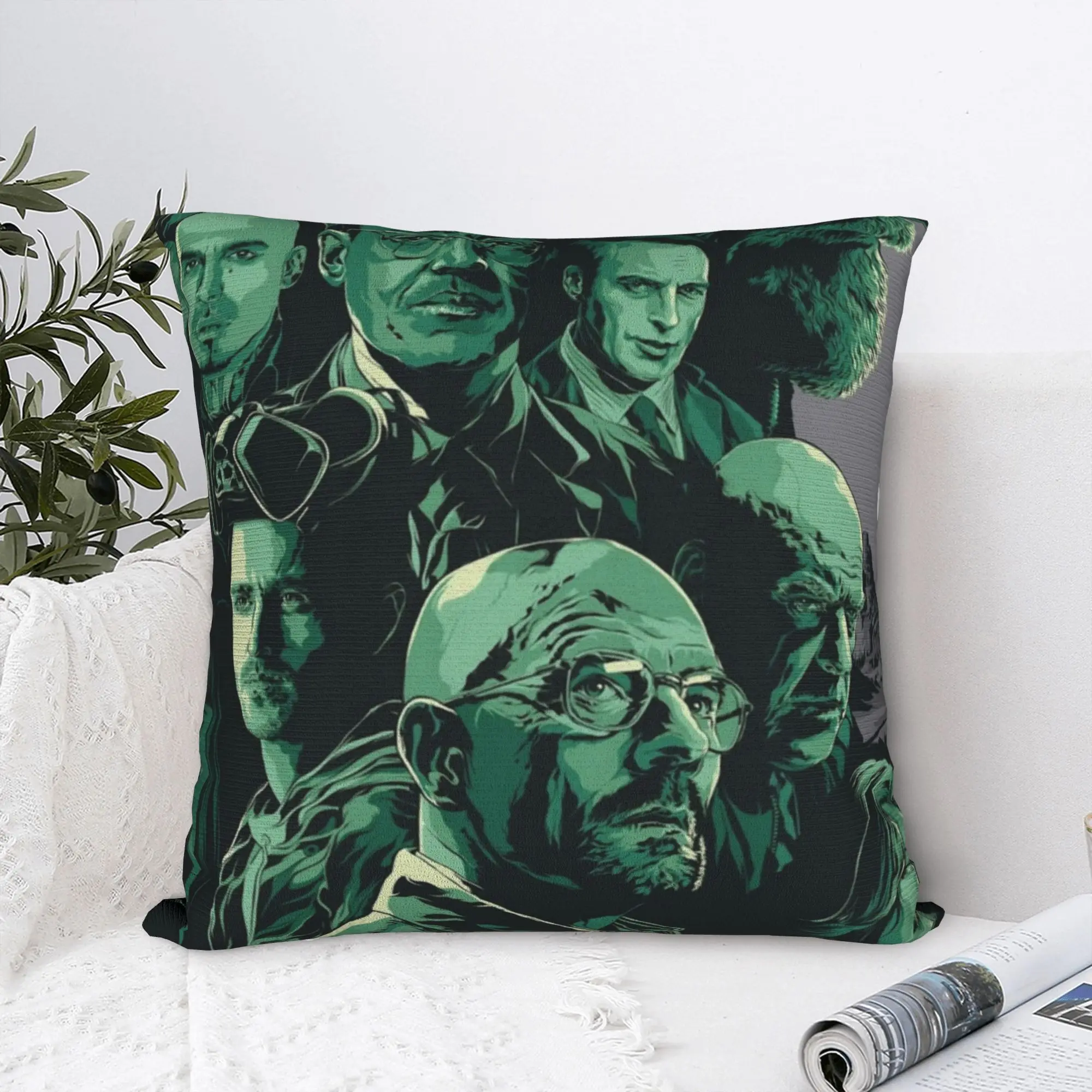 Breaking Bad Walter White Pillowcase Cushion Cover Decor Jesse Pinkman Hank Mike Skyler Throw Pillow Case Cover Home 45X45cm