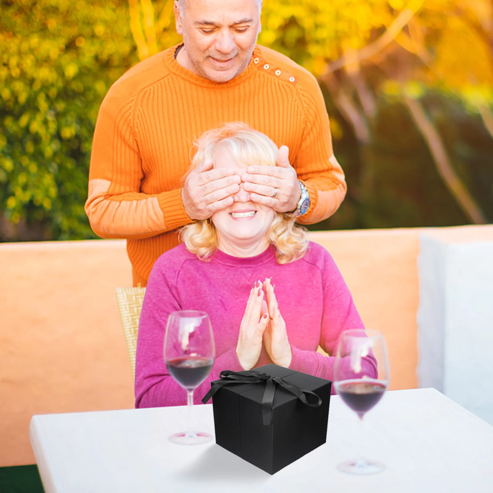 

Cute Love Heart Shaped Packaging Box Reusable Flower Wrapping Case for Valentine's Day Birthday Mother's Day Elegant for Perfume