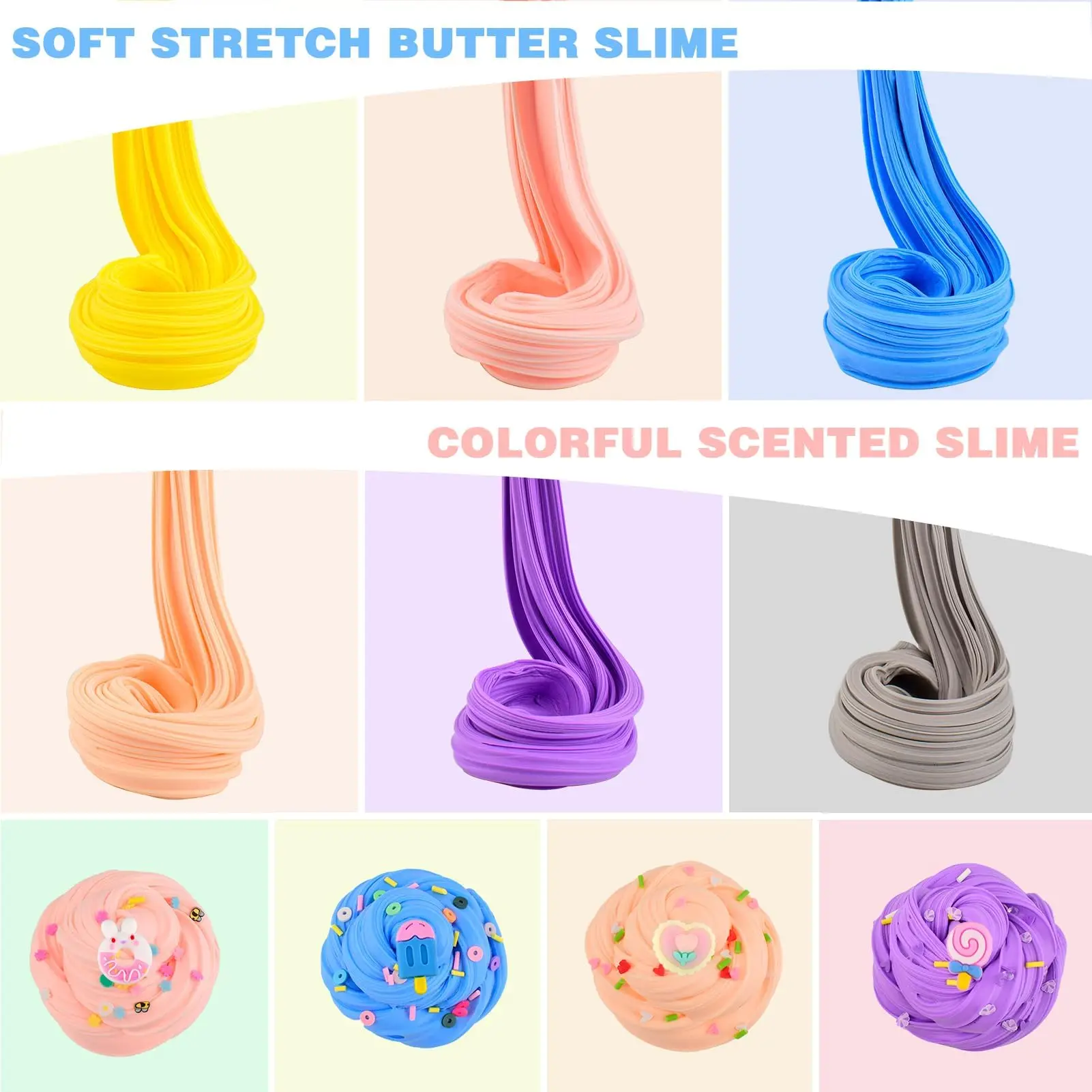 어린이 크리스마스 파티 선물, 상품, 퍼즐 장난감, 교육용 스트레스 해소 장난감을 위한 12피스 버터 퓨레 세트