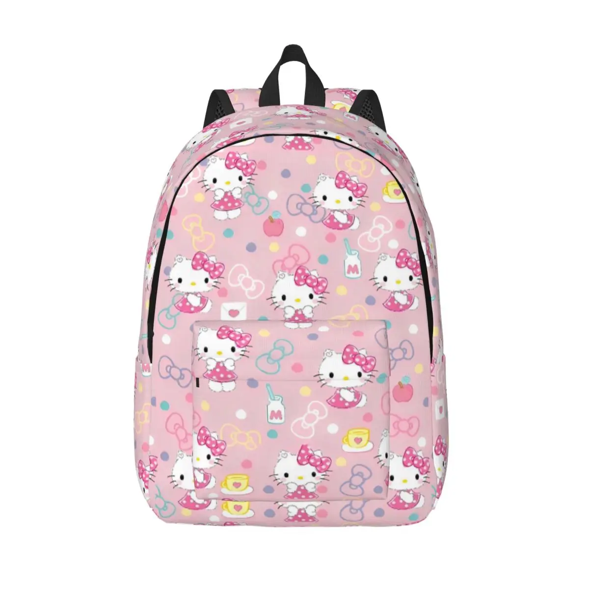 Ransel Kawaii Hello Kitty Ransel Kawaii Tas Sekolah Menengah Besar Latihan Pria Ransel Kustom