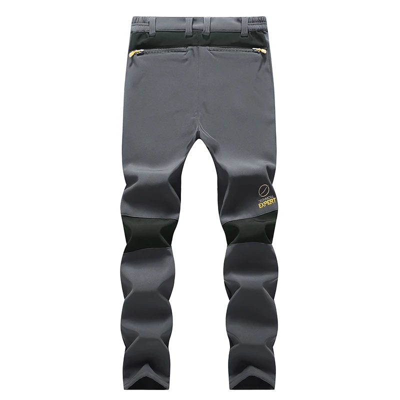 Dicke warme Fleece-Winterhose für Damen, wasserdicht, Wandern, Trekking, Camping, Skifahren, Softshell-Hose, winddichte Hose – Detail 5