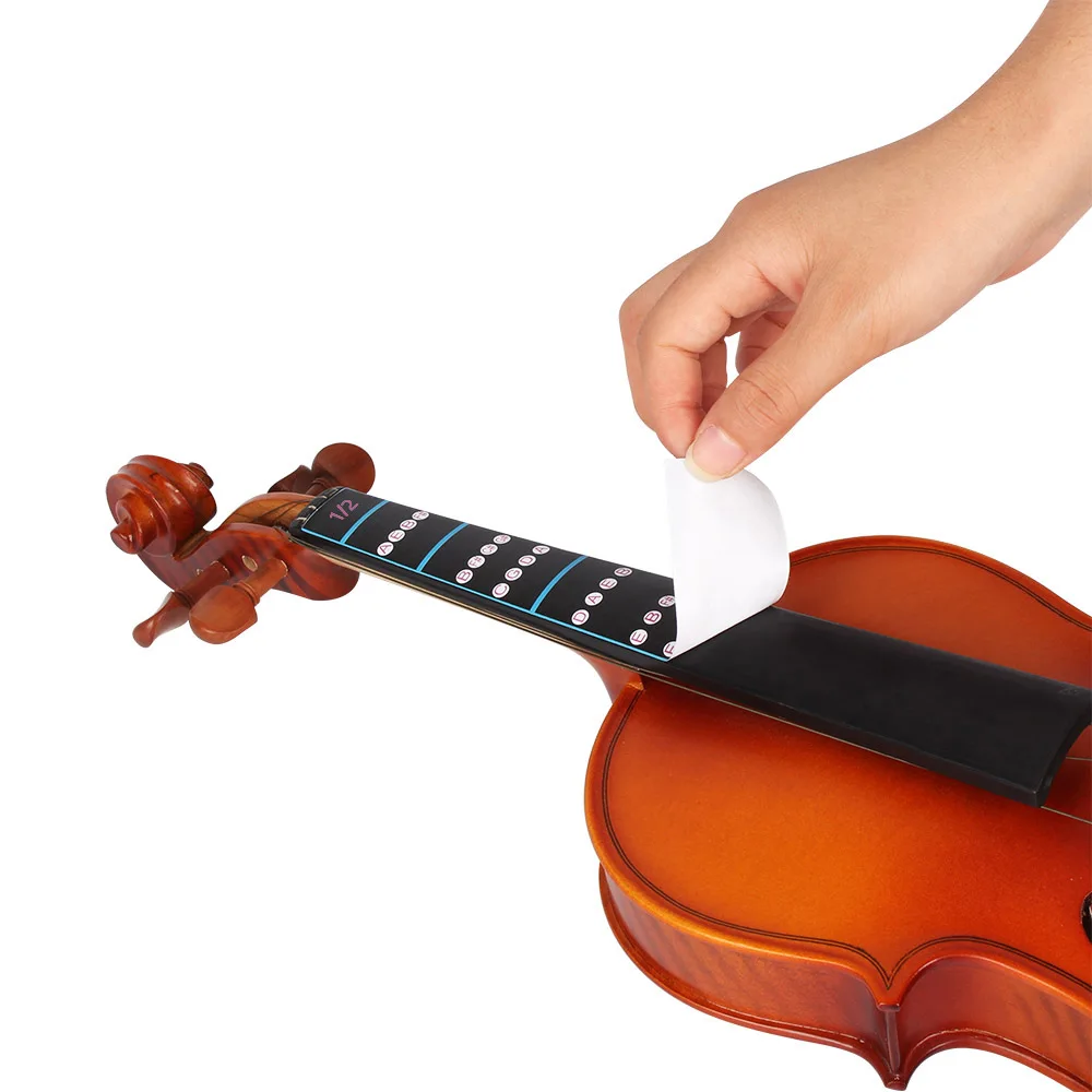 1/8-4/4 Violine Intonation Aufkleber Griffbrett Marker Anfänger lernen Geige Griffbrett Note Aufkleber Violine Teile Griff Aufkleber – Detail 8